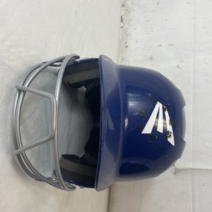 Used Easton Z5 6 3 8 - 7 1 8 Fastpitch Softball Batting Helmet W Mask