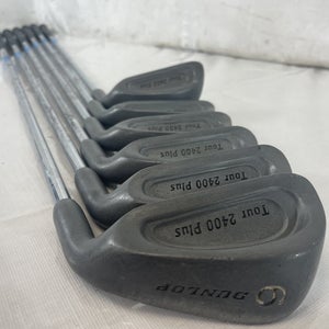 Used Dunlop Tour 2400 Plus 5i-pw Regular Flex Steel Shaft Golf Iron Set Irons