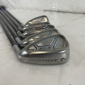 Used Adams Idea A70s 6i-pw Stiff Flex Graphite Shaft Golf Iron Set Irons