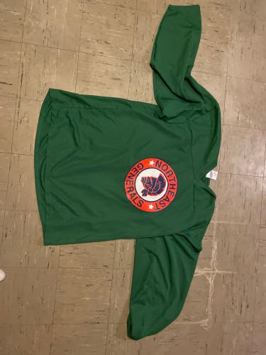 Green XL Northeast Generals NAHL practice Jersey