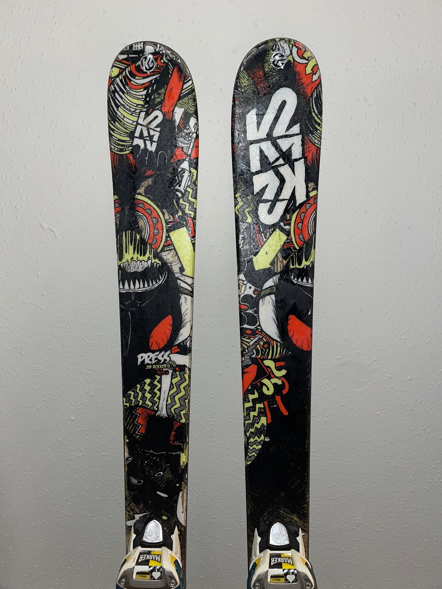 K2 Press Jib Rocker Skis With Bindings | SidelineSwap