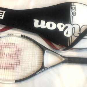 Wilson NCode N6 Oversize 110 4 1/2 Tennis Racquet 27.5 inch w/case Good Cond.