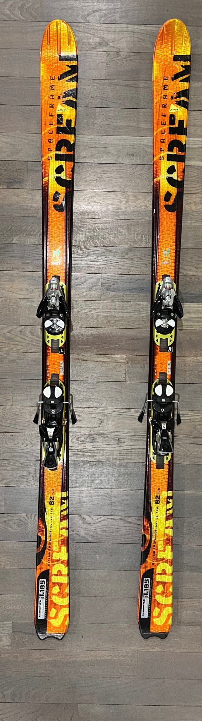 elke keer realiteit Wegenbouwproces Used Unisex Salomon 185 cm All Mountain Salomon SCREAM 10 XTRA-HOT Skis  With adjustable Bindings | SidelineSwap