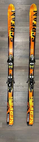 Used Unisex Salomon 185 cm All Mountain Salomon SCREAM 10 XTRA-HOT Skis With adjustable Bindings