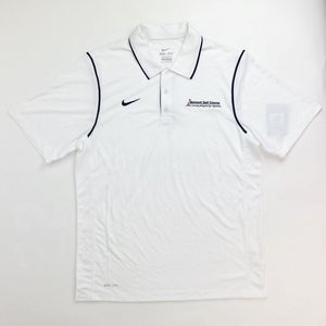 Nike Belmont Golf Gameday Dri-FIT Short Sleeve Polo Men's M White Black 476281