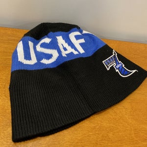 Air Force Rugby Hat Winter Cap Beanie Black USAF NCAA College University Sevens