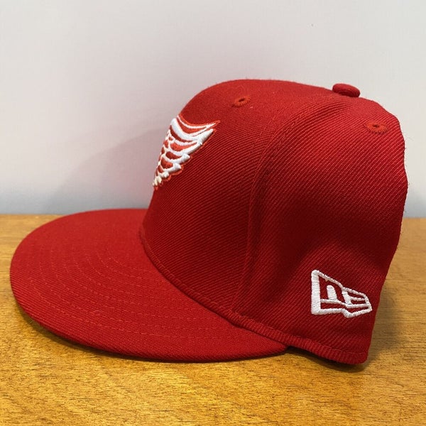 Detroit Red Wings New Era 5950 Fitted Hat - Black/