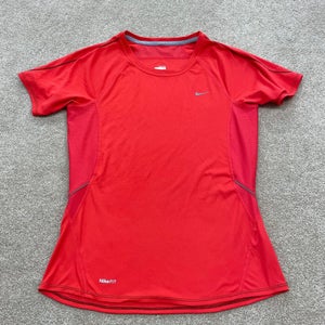Nike T Shirt Women Small Adult Swoosh Athletic Dri Fit Run Gym Active Basic