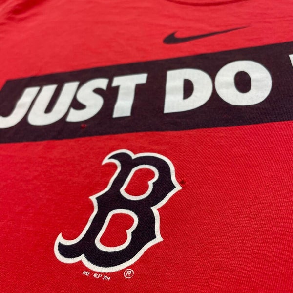 Red Nike MLB Boston Red Sox Large Logo T-Shirt