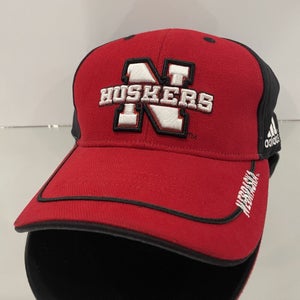 Nebraska Cornhuskers Hat Cap Strapback Red adidas College NCAA University Retro
