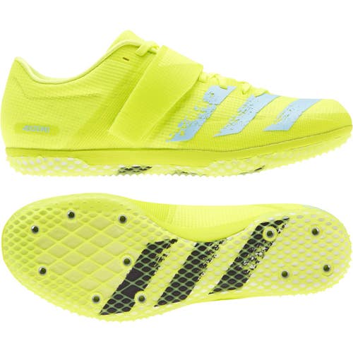 new Adidas Adizero Men's Track Field high Jump/HJ solar yellow Shoe Size 5