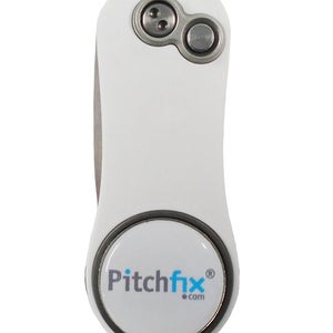 NEW Pitchfix Hybrid 2.0 White/Green Divot Tool/Ballmarker/Pencil Sharpener