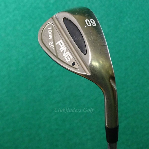 Ping Tour Black Chrome Nickel 60° LW Lob Wedge Dynamic Gold Steel Stiff