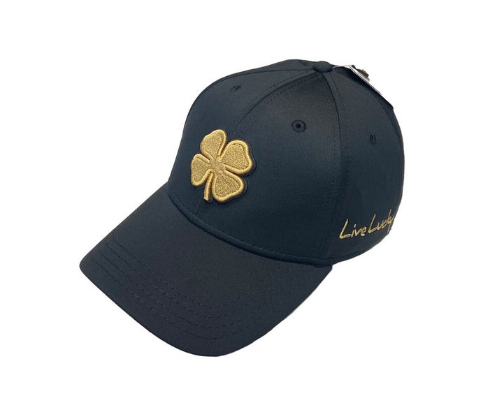 NEW Black Clover Live Lucky Premium Clover #116 Gold/Black Fitted L/XL Golf Hat