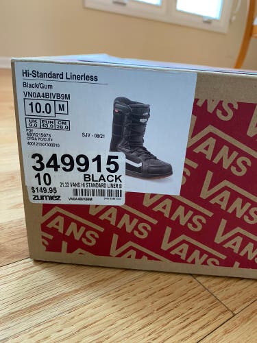 Men's Size 10 (Women's 11) Vans All Mountain Hi-Standard Snowboard Boots