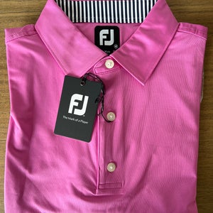 Pink New Medium Men's Footjoy Shirt