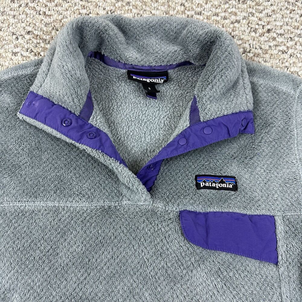 Patagonia, Jackets & Coats, Patagonia Retool 4 Snap T Fleece Long Sleeve  Jacket Grayblue Small