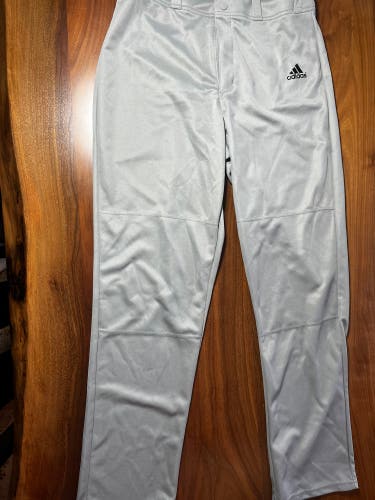 Gray Adult Medium Adidas Game Pants