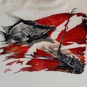 Huk Fishing Gear KC "Dinner Dive" Men's Size 2XL Performance Graphic T Shirt New