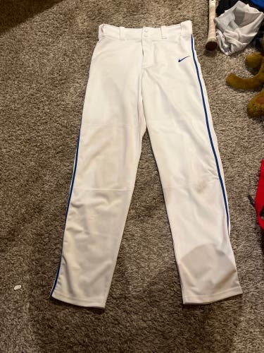 White Used Small Nike Game Pants