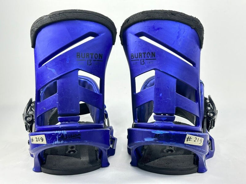 Size M (8-11) Burton Mission EST Mens Snowboard Bindings #212