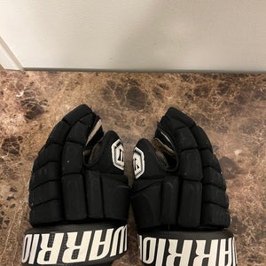 MIC Black Gloves Used Warrior Franchise 13" Pro Stock