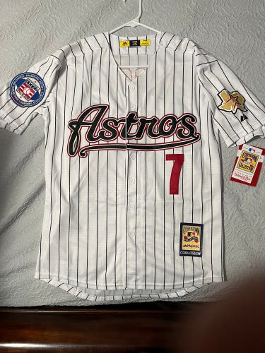 Astros BIGGIO 7 Majestic Cooperstown Collection Size M
