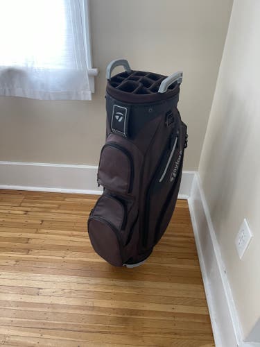Used Men's 14 Way TaylorMade Cart Lite Bag Black