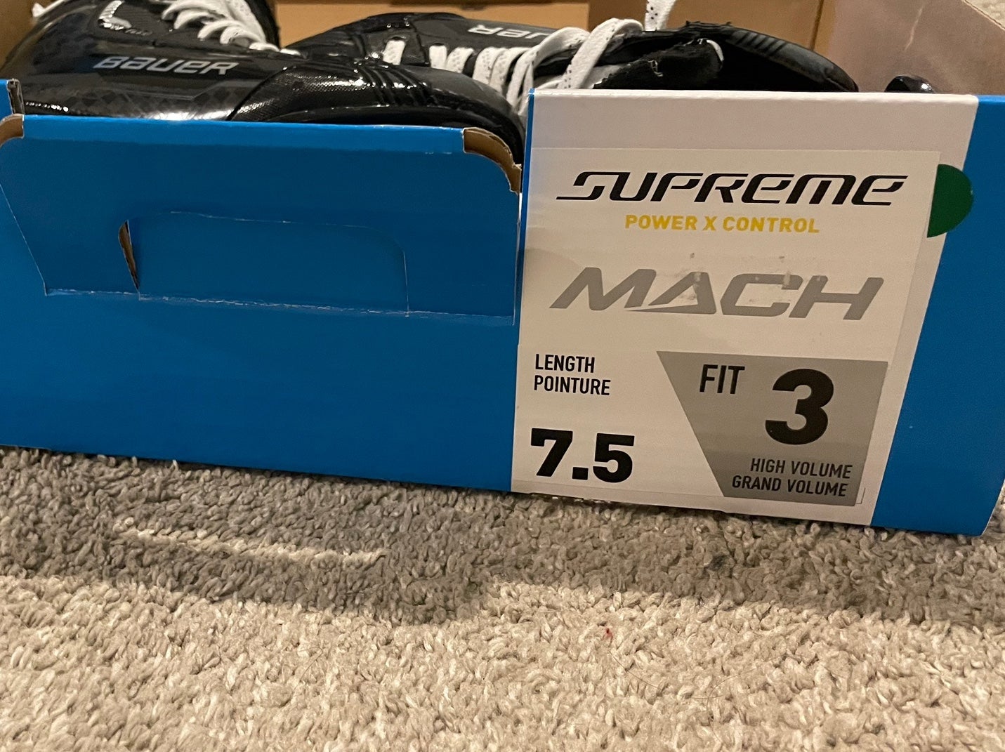Bauer Supreme Power X Control Mach Blue Skates ? The custom colorway on the upcoming Supreme Fuse skates  main image 4