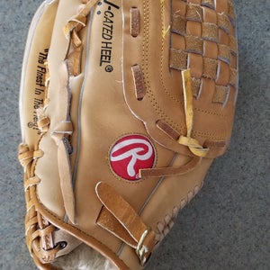Used Rawlings Left Hand Throw Infield Rbg36 Baseball Glove 12"
