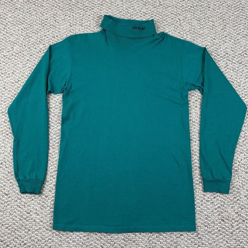 ADIDAS Teal Green Turtleneck Roll Neck Mens Sweater Vintage Size Medium