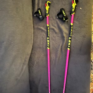 Leki poles- pink with triggers