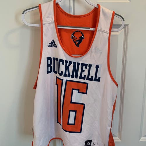 White/Orange Bucknell Lacrosse Practice Pinnie