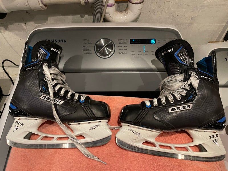 Senior Like-New Bauer Nexus Havok Hockey Skates Extra Wide Width Size 9