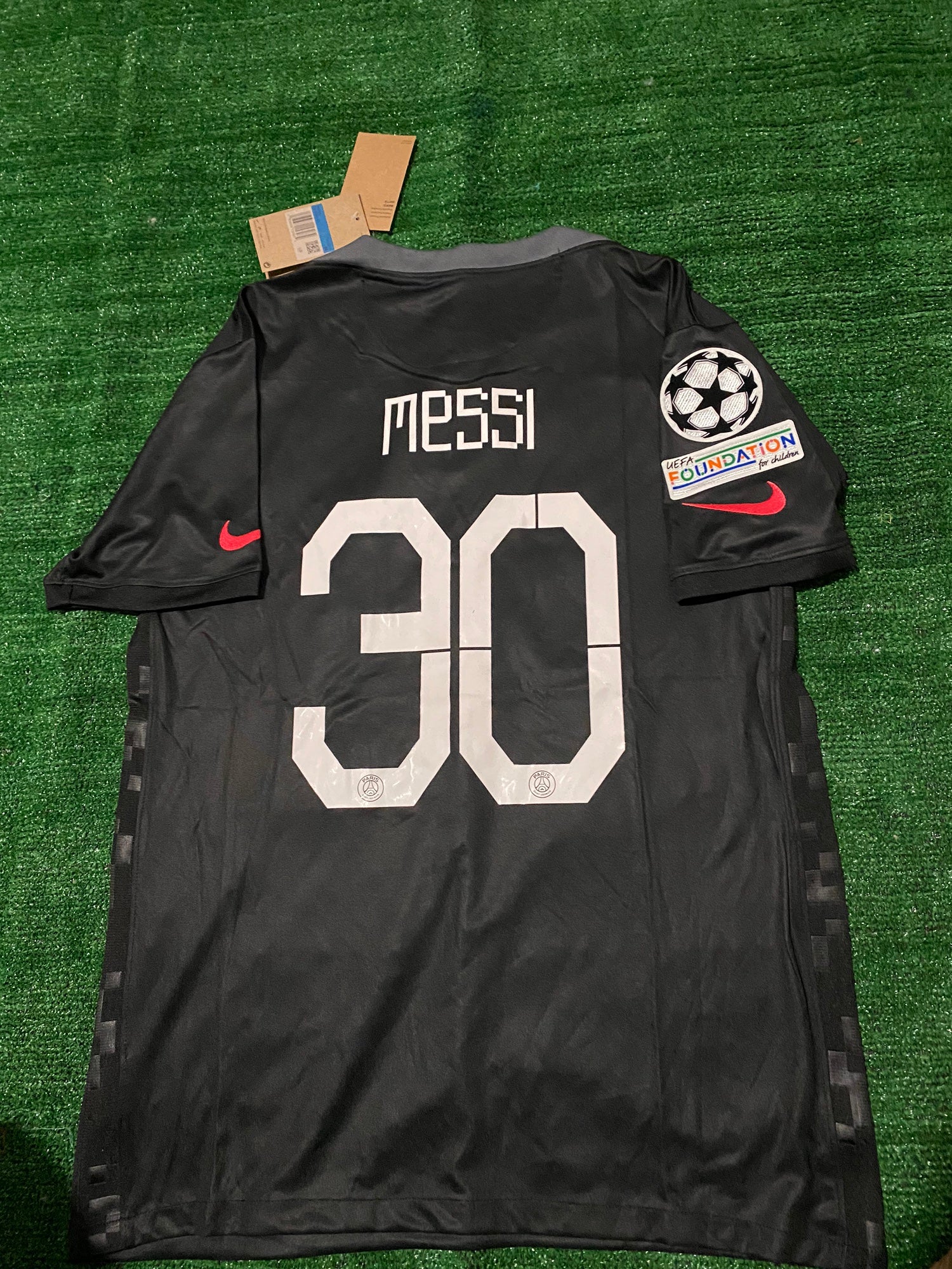 PSG Lionel Messi 2021-22 Black Third Replica Jersey