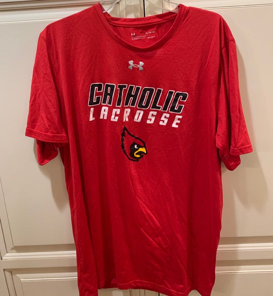 Under Armour- Catholic university men’s lacrosse s/s loose coupe fit gear