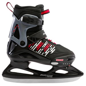Bladerunner Boys Micro Ice Skate, Black/White, Adjustable, Size 12J-2