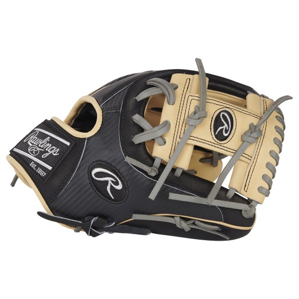 Custom Rawlings 11.75 In Two Piece Web Black Speed Shell Heart of the Hide  Pitchers Glove –