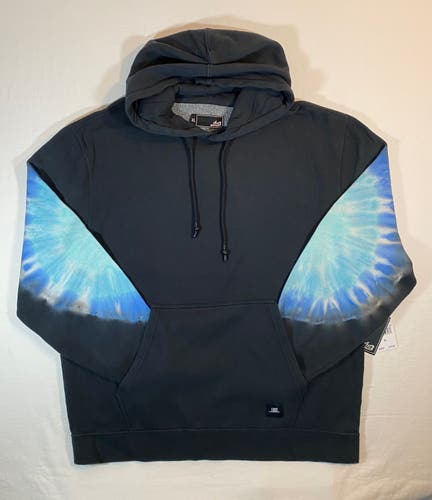 ...Lost Surfboards Men's Size XL Casual Black/Blue Tie Dye "Crisis" Hoodie New