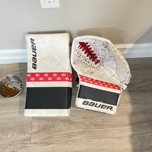 Bauer Custom Pro Stock 2X Pro Goalie Glove And Blocker