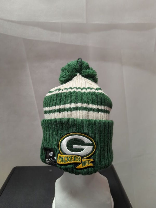 Men's New Era Green Green Bay Packers Trapper Knit Hat