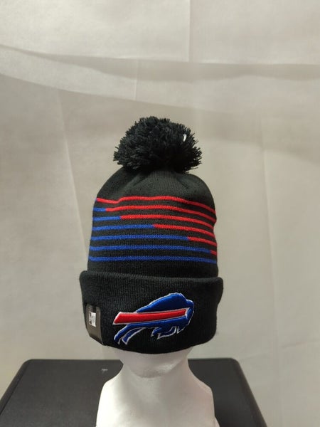 Buffalo Bills NFL Winter Knit Beanie Hat With Ear Flaps & Tassels