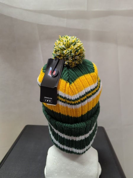 Green Bay Packers Sport Knit Beanie Winter Pom Hat Adult One 