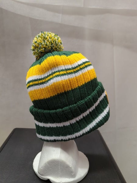 Green Bay Packers Beanie Hat Cap Adult One Size Yellow Green '47 NFL  Football