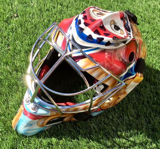 Used CCM Pro Stock GF Pro Goalie Mask