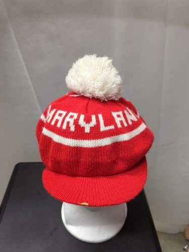 Vintage Maryland Terrapins Winter Pom-Pom Hat NCAA