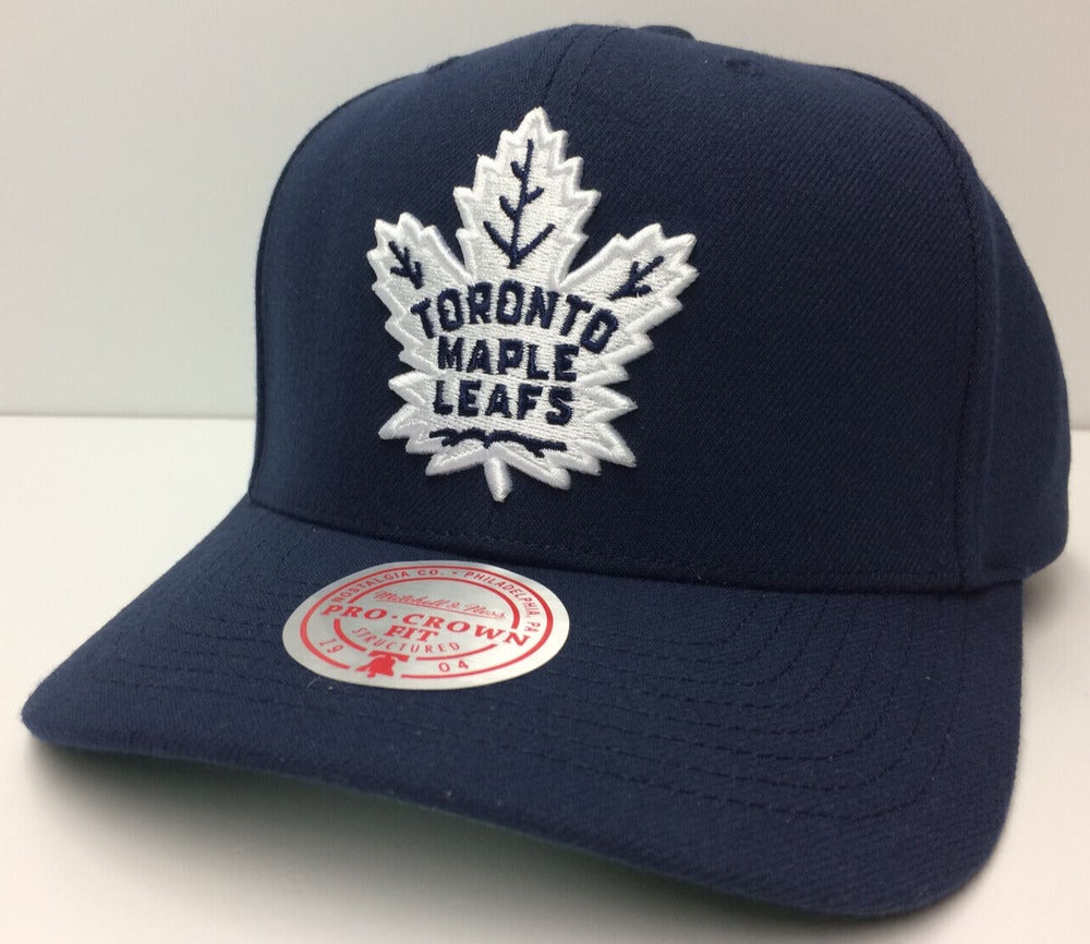 Toronto Maple Leafs Mitchell & Ness Vintage Sharktooth Snapback Hat -  White/Blue