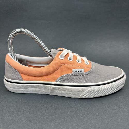 Vans Era Shoes Womens Size 6.5 Skate Sneakers Two Tone Grey Cantaloupe Orange