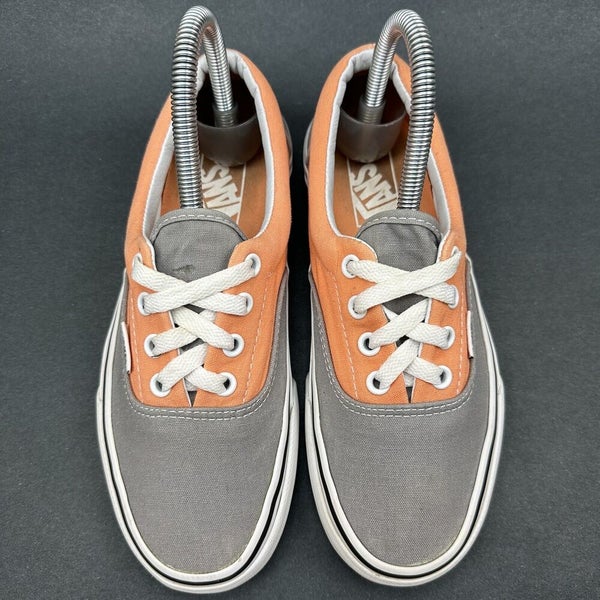 Vans Era Womens Size 6.5 Skate Sneakers Two Grey Cantaloupe Orange | SidelineSwap