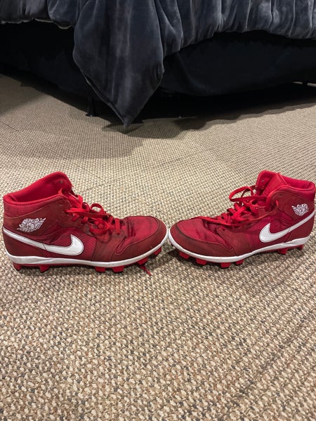 Red Used Size 11 (Women's 12) High Top Air Jordan